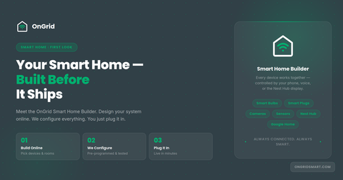 Your Smart Home — Built Before It Ships